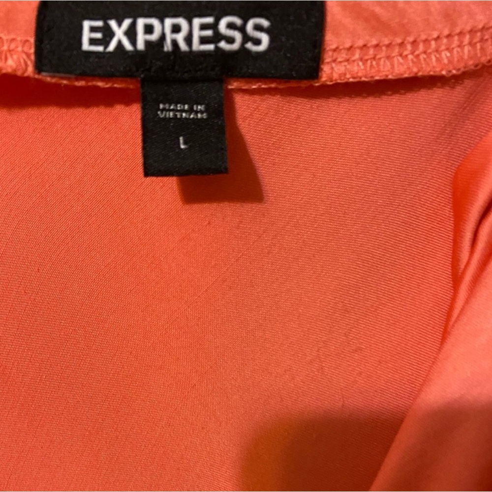 EXPRESS (PRICE DROP ⬇️).  Nwt Satin Coral Slip Midi Dress From original $99 - Picture 4 of 8